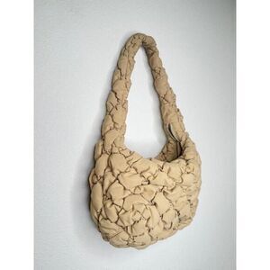 Babaton Aritzia Curator Wicker Tan Bag | Quilted Pillowy Chic Modern Sold out